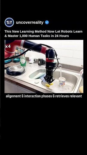 This New Learning Method Let Robots Learn & Master 1000 Human Tasks In Just A Day #robot #shorts