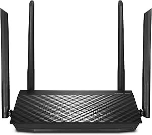 ASUS AC1200 WiFi Gaming Router (RT-ACRH12) - Dual Band Gigabit Wireless Router, 4 GB Ports, USB Port, Gaming & Streaming, Easy Setup, Parental Control, MU-MIMO