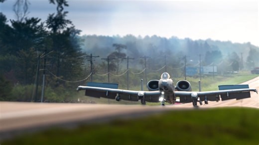 The day an A-10 turned a Michigan highway into a runway