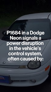 Is your Dodge Neon showing a P1684 error code? 🚗 It’s often due to power disruptions in the control system – think battery replacements, loose connections, or alternator issues. With Haynes Manuals, diagnosing and resolving the issue is simple and clear. Find your Dodge Neon manual today at haynes.com. #HaynesManuals #HaynesShowsYouHow #DodgeNeon | Haynes Manuals