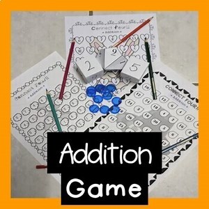 Single Digit Addition Fluency Game No Prep