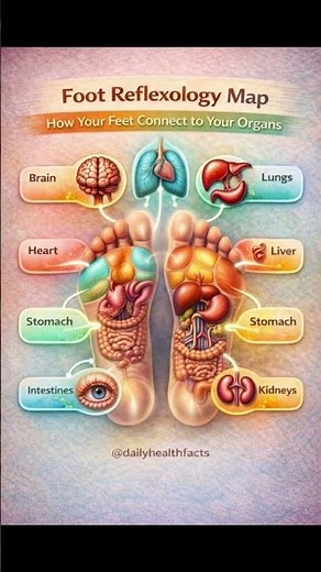 Your Feet Are Connected to Your Organs 😲 | Reflexology Map Explained