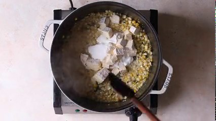 One Pot Lemon Basil, Corn, and Ricotta Pasta.