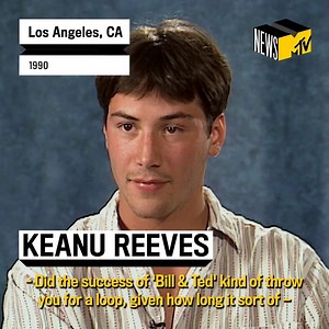 85K views · 396 reactions | Bill & Ted 3 is out now in theaters and on demand! Back in 1990, Keanu Reeves spoke to us about the unexpected success of the first film, and how it's become engrained in the cultural zeitgeist. Excellent!  | MTV News | Facebook