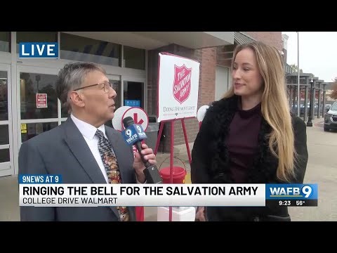 Ringing the bell for the Salvation Army