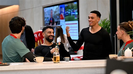 Arne Slot explains what he loves about Liverpool's training ground coffee bar and who's really leading it