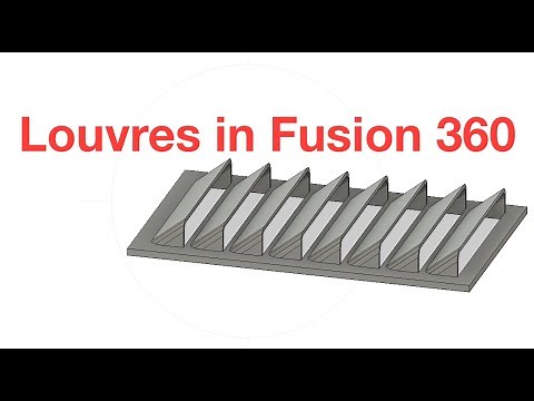 Make Louvres in Fusion 360