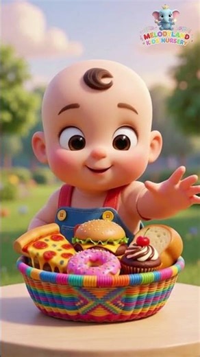 🍕 Food Song for Kids! 🍔🍩 | Food Song | Learn Food Names | Cartoon for Kids | MelodyLand Nursery