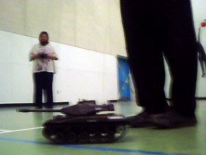 Helium tank on truck with tank