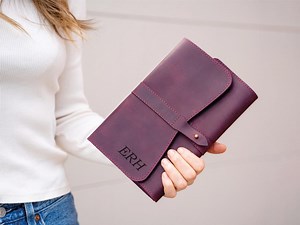 Personalized Leather Journal | Monogrammed Refillable Notebook, Custom Writing Journal Gift - Etsy