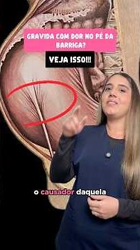 Esse é o principal MOTIVO da dor no pé da barriga na gestação