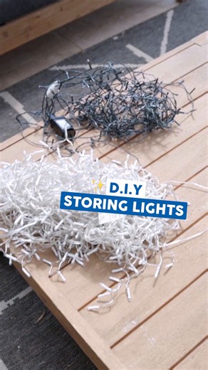 1.5K views · 33 reactions | Want to save yourself the hassle of untangling your Christmas lights when December rolls around next year? Give this storage tip a go when packing down your decorations this year. All you need is:  A piece of carboard  Stanley knife  Storage tub https://www.mitre10.com.au/diy/a-quick-and-easy-way-to-store-your-christmas-lights #diy #christmas #decorations #storagehack | Mitre 10 | Facebook