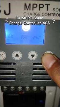 CJ MPPT Solar Charge Controller 60A #shopee #shopeevideo #cjmppt #charger #ฟีด