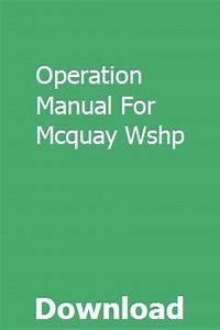 Peh Mcquay Centrifugal Chiller Service Manual