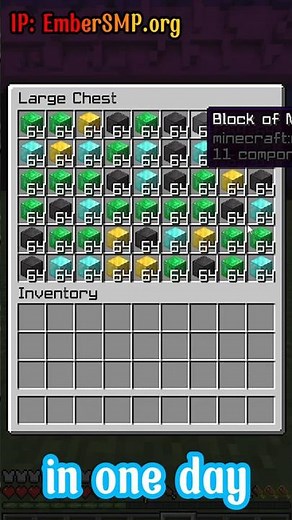 How to get rich on the BIGGEST survival server! #minecraft #big #smp #embersmp #donutsmp