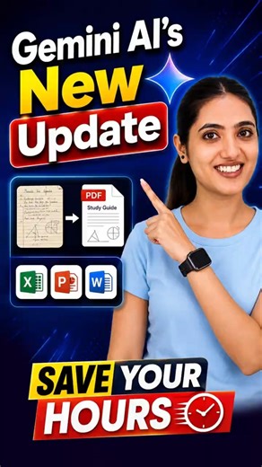 Google Gemini का नया AI Update | अब सिर्फ एक Prompt से बनाओ Professional PDF, Excel और PPT