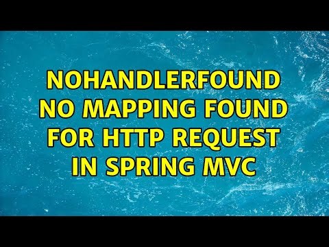 noHandlerFound No mapping found for HTTP request in spring mvc
