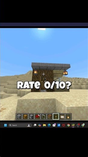 Epic minecraft house creation - quick build in 50 sec #gaming #minecraft 🏡🤪