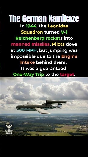 Hitler’s German Kamikazes ☠️ #military #history #shorts