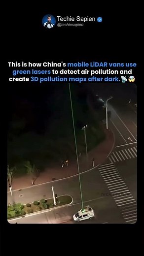 China's Mobile LiDAR Vans Use Green Lasers to Catch Air Pollution at Night! 🤯🌃📡