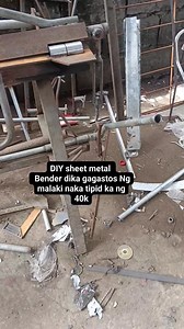 DIY sheet metal Bender #fabrication #sidecar #bussiness #metalwork #funnyvideos #public #ideas | Mel Agmata
