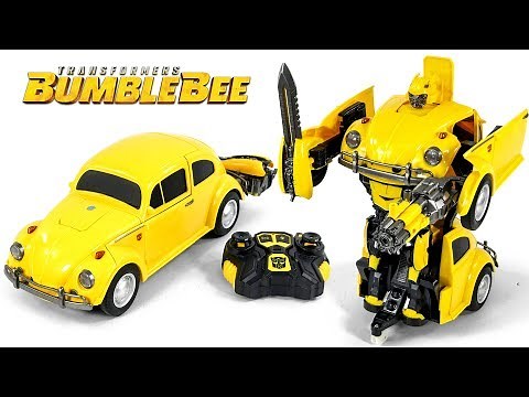 Transformers Movie 2018 Bumblebee Remote Control Bumblebee Vehicle Robot Toy