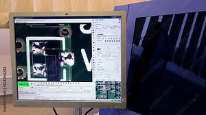 Surface Mount Technology Smt Machine places elements on circuit boards. HD.
