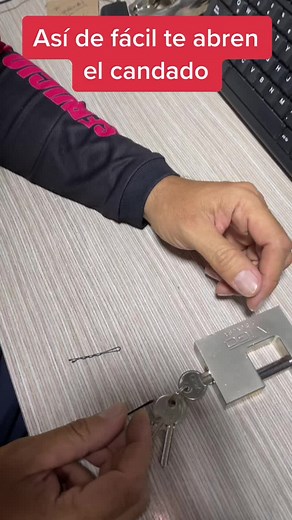 Como te pueden abrir el candado 😱😱😱#parati #asmr #videoviral #cerrajero #almacenlallave