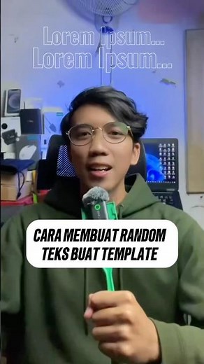 Cara cepat membuat random teks Lorem Ipsum dll.. #shorts