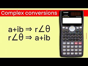 Complex numbers - Cartesian to Polar and Polar to cartesian form | Casio fx-991 MS #tutorial #maths