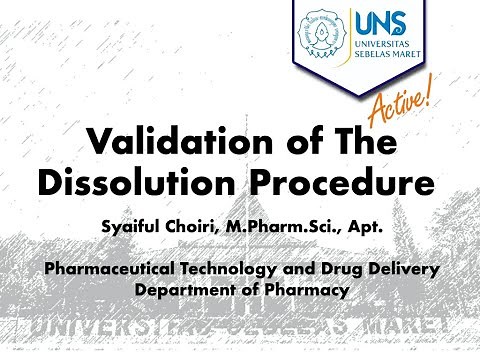 Validation and Development of Dissolution Procedure