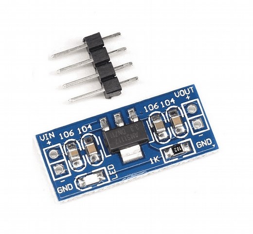 Design and Implementation of a 3.3V Power Supply Using AMS1117-3.3 Voltage Regulator