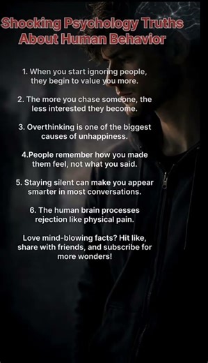 6 Psychological Truths That Will Change How You See People Forever 😳🧠 #psychology #facts #innerself