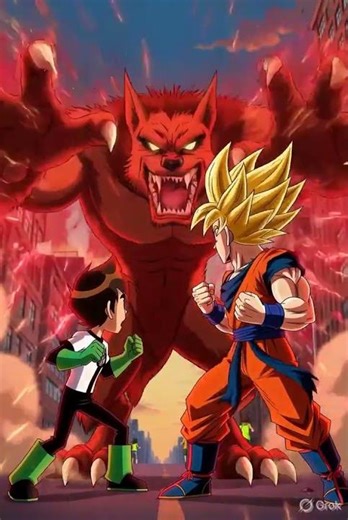 BEN 10 AND GOKU // FIGHT SCENE WITH MONSTER 😱