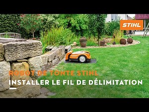 Robot tondeuse iMOW® STIHL : Installer le fil de délimitation (4/8)