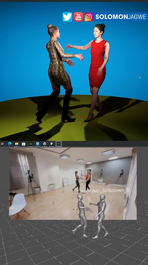 Another quick Moveai Markerless Mocap Test (No Mocap Suit), this time using iClone 8.1 characters, to show the result of when 2 actors are interacting. This has so much potential for short films ~ #AI #3d #animation #reels #Tech #film #iclone #moveai | Art of Solomon W. Jagwe