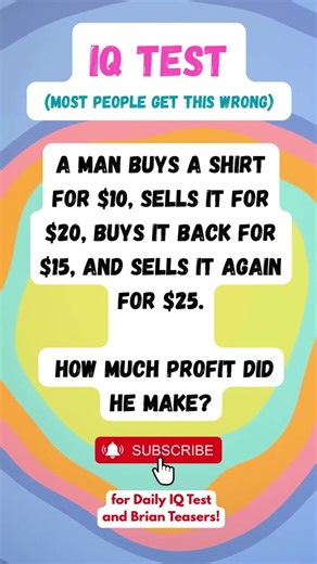 This Simple Money Question Confuses Almost Everyone #brainteaser #logic #iq #iqtest