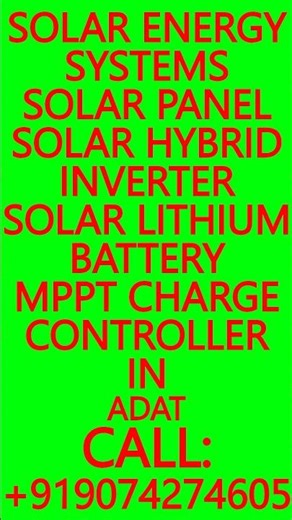 SOLAR PANEL, HYBRID INVERTER,LITHIUM BATTERY,MPPT CHARGE CONTROLLER IN ADAT #Solar #Adat #SolarPanel