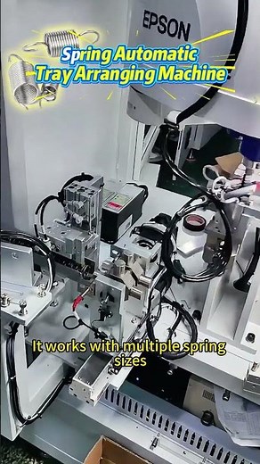 Fully Automatic Spring Tray Arranging Machine in Action