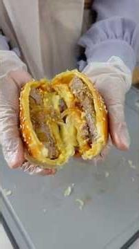 CRISPY, MELTY, JUICY! HOMEMADE PUFF PASTRY BURGER