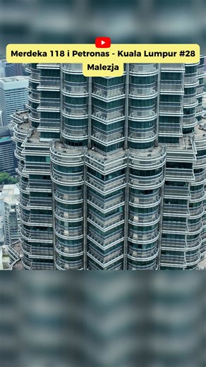 Merdeka 118, drugi najwyższy budynek na świecie vs. Petronas Towers Merdeka 118, ze swoimi 118 piętrami, jest obecnie drugim najwyższym budynkiem na świecie (679 m!). Został ukończony w 2014 roku i mieści hotel oraz nowoczesne biura. Opowiadamy też historię kultowych Petronas Towers: mają one 451,9 metra, a w latach 1998-2004 były najwyższymi wieżami na świecie. Jeśli chcecie zobaczyć niesamowitą architekturę Malezji i poznać historię tych budowli, koniecznie wbijajcie! #Merdeka118 #PetronasTowe