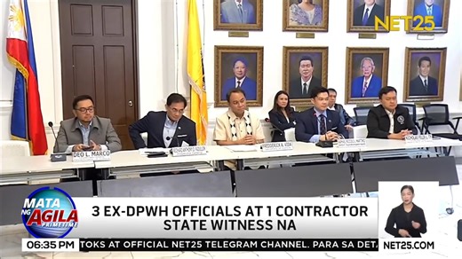 Kinumpirma ng DOJ na itinuring na state witness ang tatlong dating opisyal ng DPWH at isang contractor sa flood control case. #NET25NewsandInformation #MataNgAgilaPrimetime #DOJ #FloodControl | NET25 News and Information