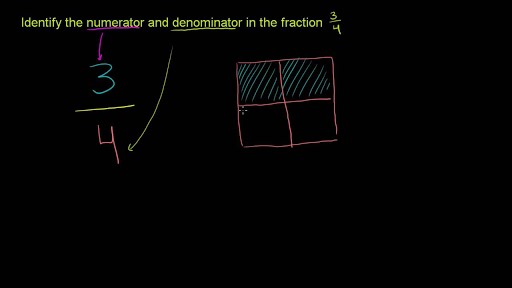 Identifying numerators and denominators