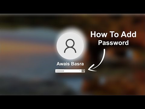 How To Set Password On Windows 10 | How To Set Password In Laptop | Awais Technical