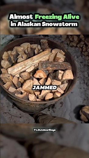 Almost Freezing Alive In Alaskan Snowstorm 🧊🤯‪@OutdoorBoys‬ #shots #nature #viral #outdoors