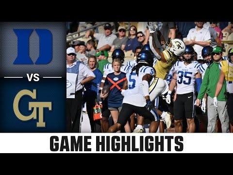 Duke vs. Georgia Tech | ACC Football Highlights (2022)
