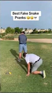 snake prank at Golf court 🔥
