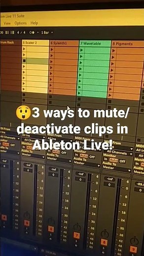3 ways to mute/deactivate clips in Ableton Live! #abletonlive #musicproduction #daw #howtomakemusic