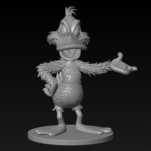 Daffy Duck STL for 3D Printing, Classic Cartoon Duck Figure - Etsy