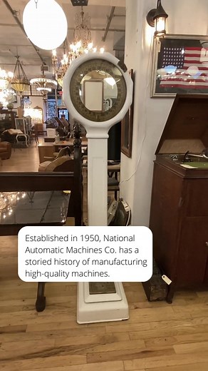 National Automatic Machines Co. Cast Iron Lollipop Scale with Mirror...
